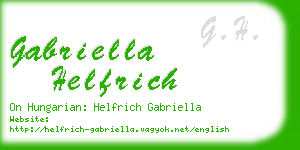 gabriella helfrich business card